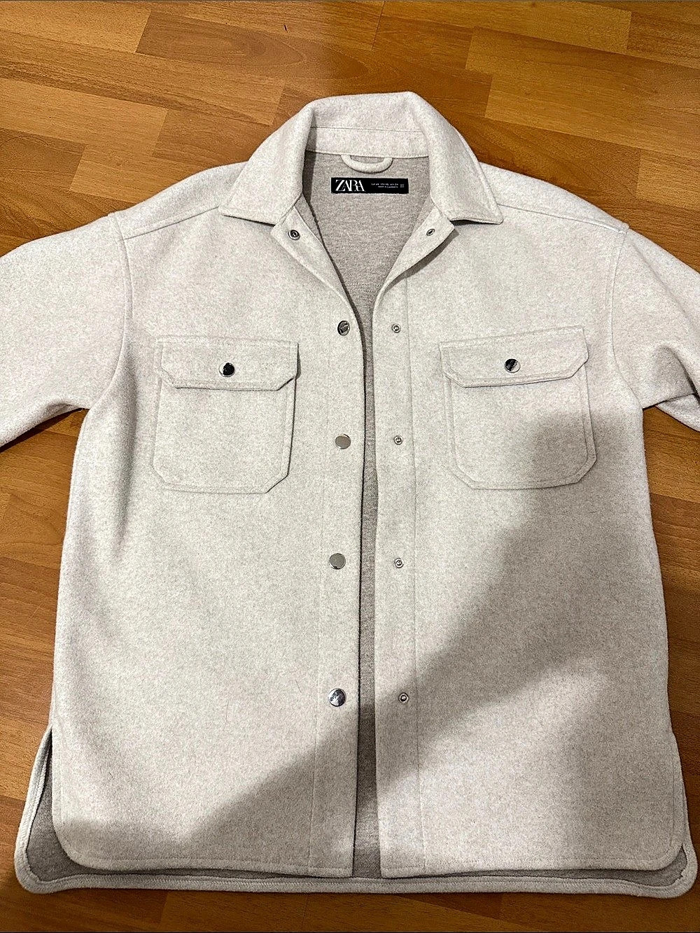 Zara Utility Jacket in Cream Like New